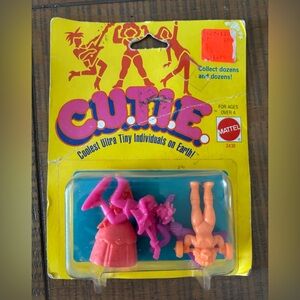 C.U.T.I.E. Mini Figure Pack by Mattel - Peach, Purple, Pink